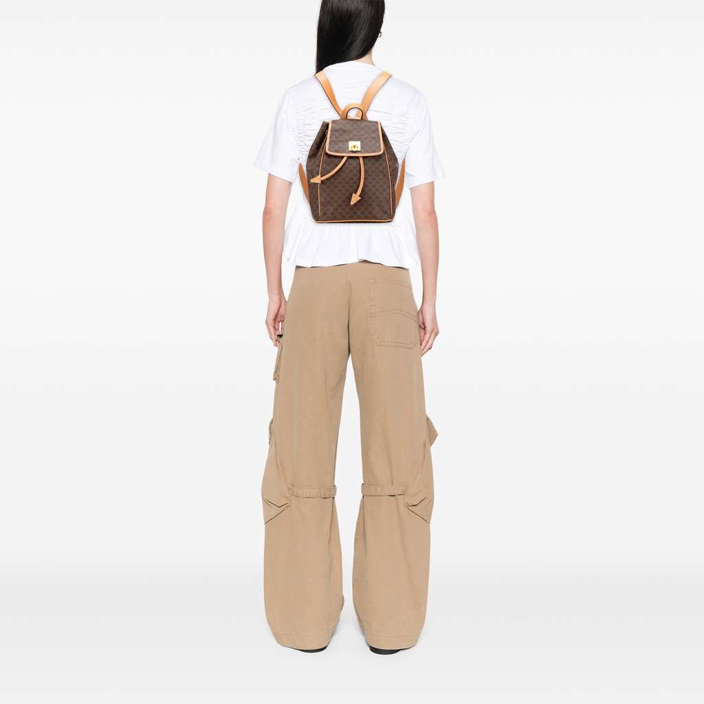 Celine Macadam Coated Canvas Backpack - Image 13