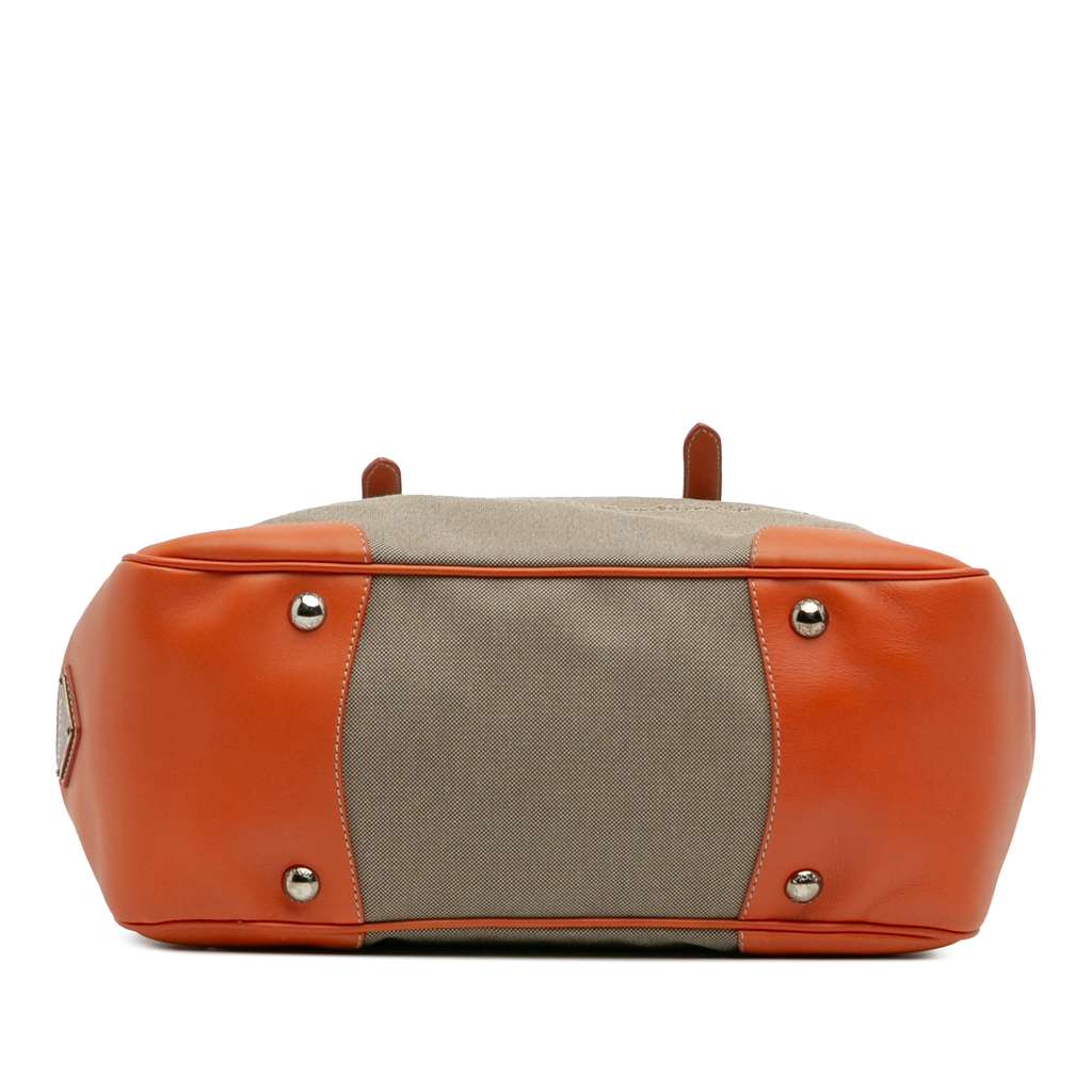 Prada Canvas Canapa Logo Convertible Tote - Image 6