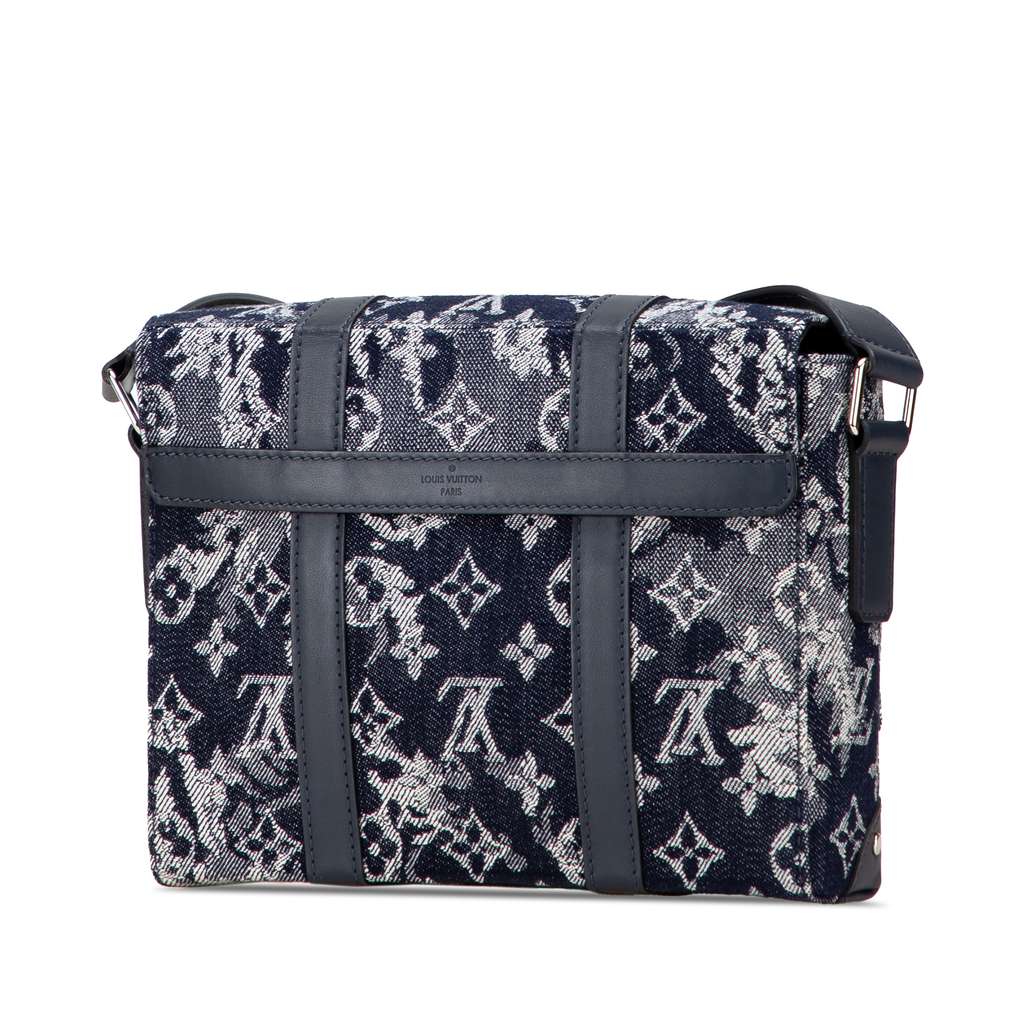 Louis Vuitton Monogram Tapestry Trunk Messenger - Back view
