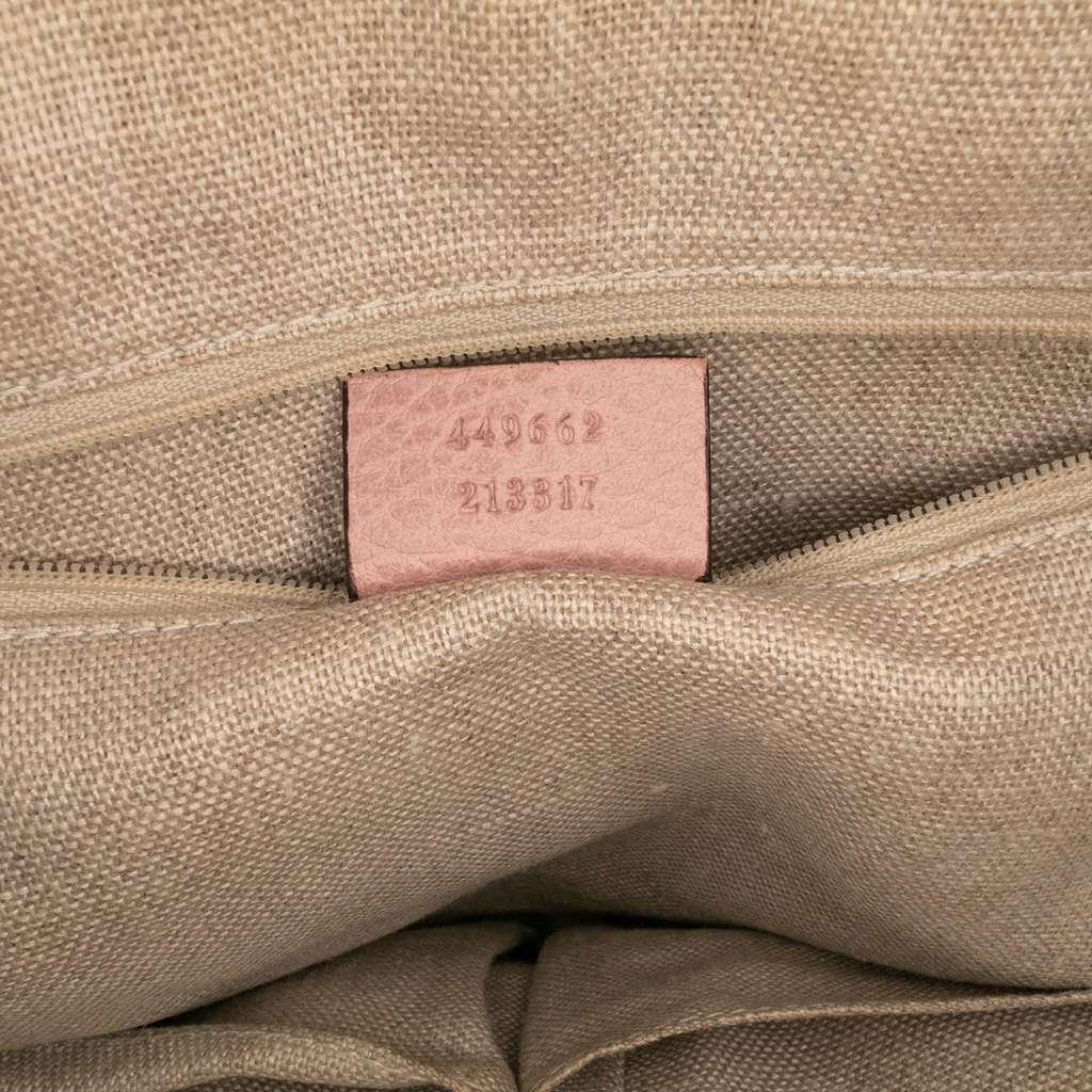 Gucci Small Dollar Calfskin GG Charm Dome Satchel - Detail 1