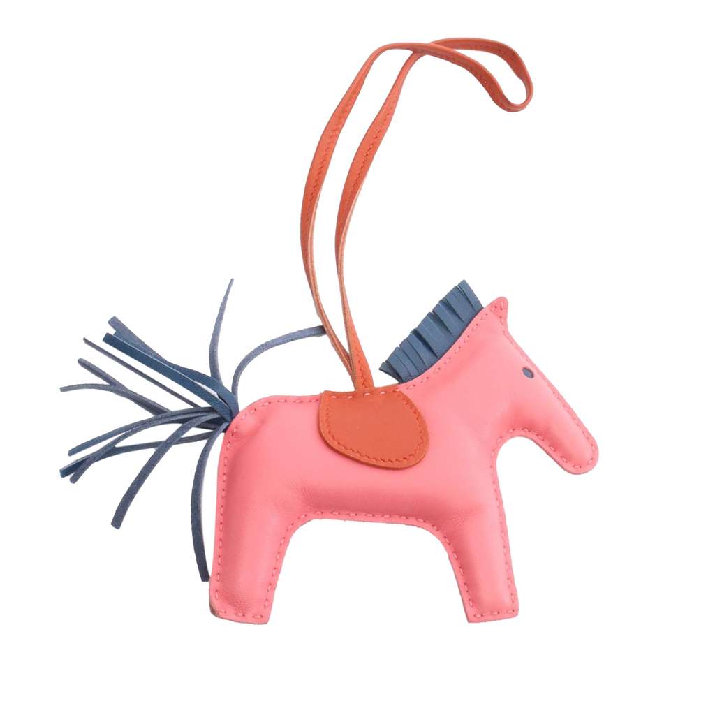 Hermès Milo Lambskin Grigri Rodeo Horse Bag Charm TPM - Back view