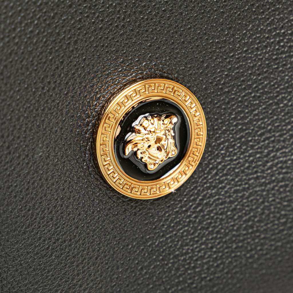 Versace Leather Medusa Satchel - Image 10