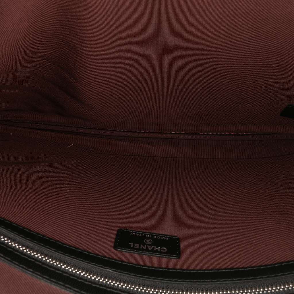 Chanel Large Chevron Caviar Ancient Greek Charms O Case Clutch - 4