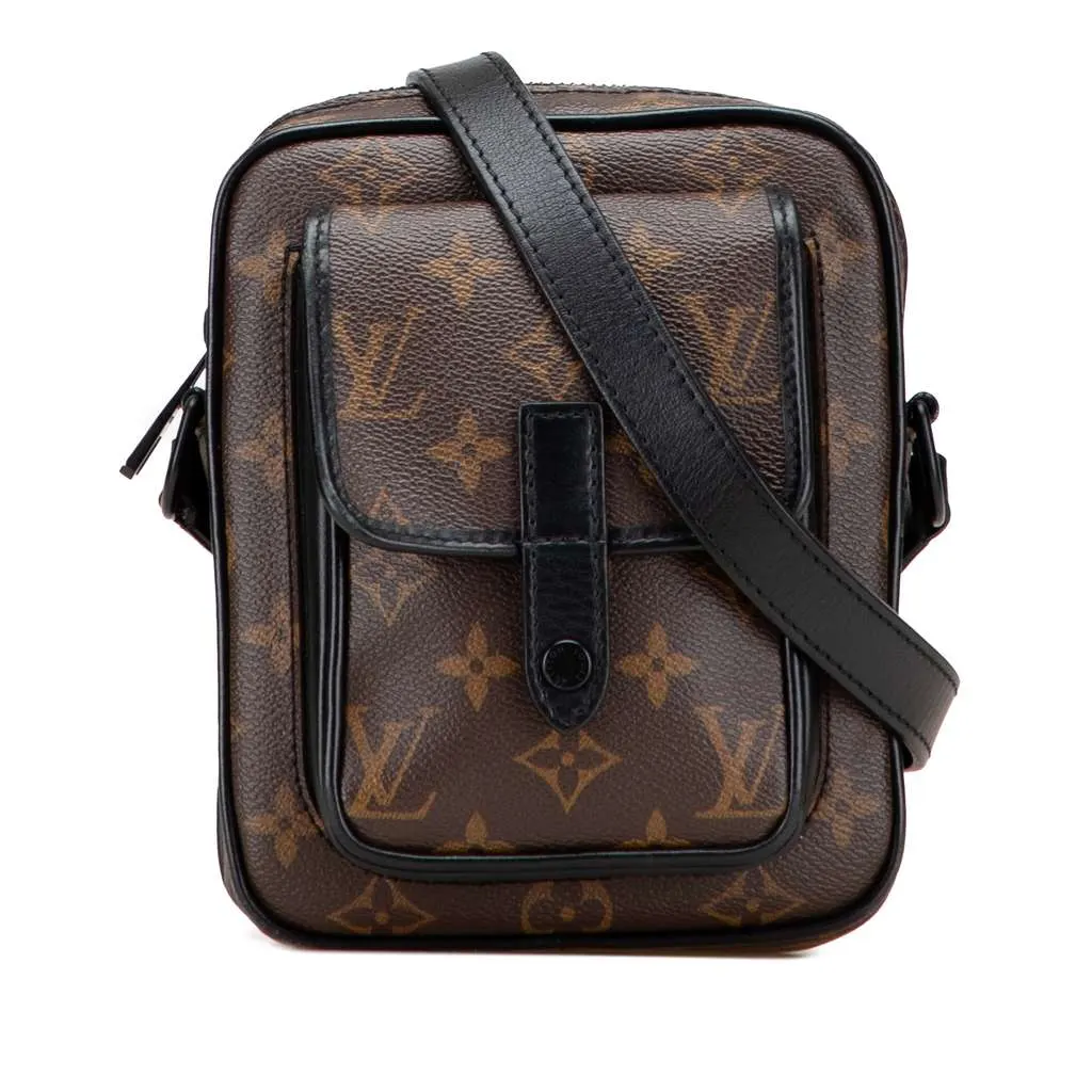 Louis Vuitton Monogram Macassar Christopher Wearable Brown Good - Front View