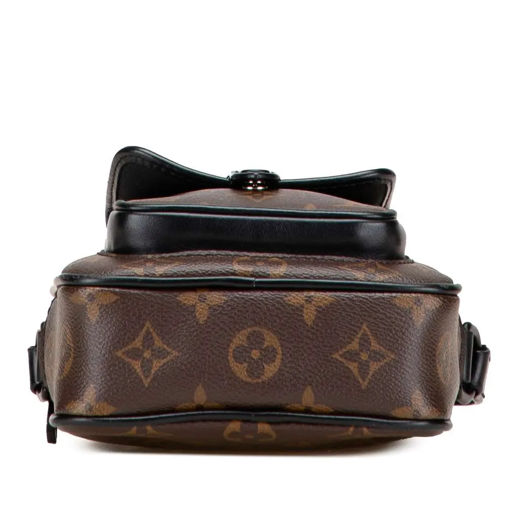 Louis Vuitton Monogram Macassar Christopher Wearable Brown Good - Inside View