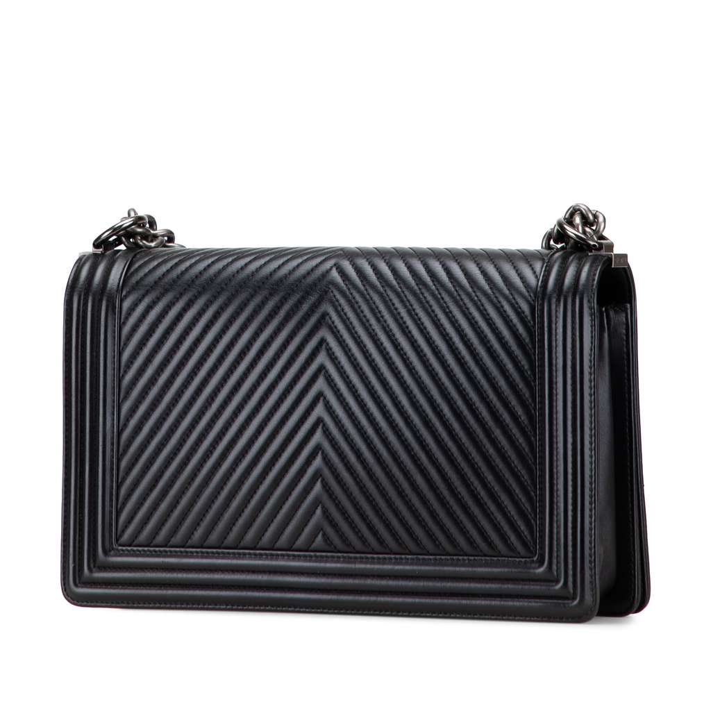 Chanel Medium Chevron Calfskin Boy Flap - 2
