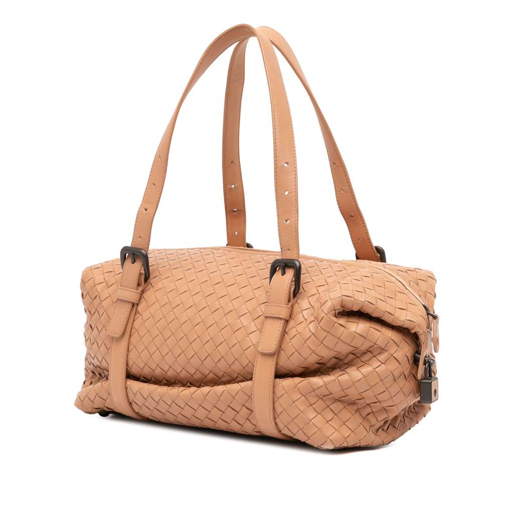 Bottega Veneta Nappa Intrecciato Montaigne Shoulder Bag - Back view