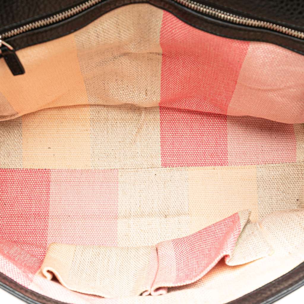 Gucci Medium Leather Bamboo Daily Satchel - 4