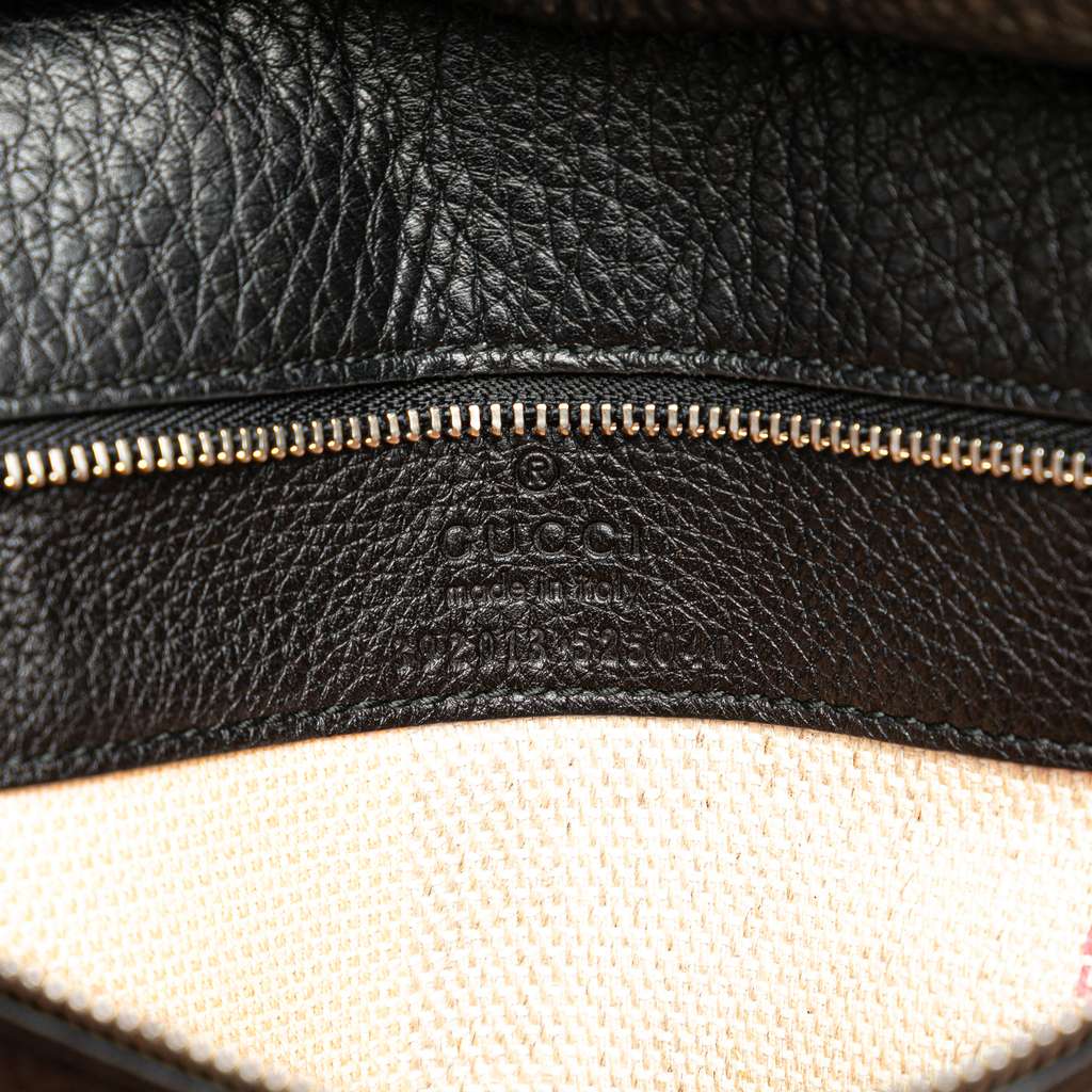 Gucci Medium Leather Bamboo Daily Satchel - Side view