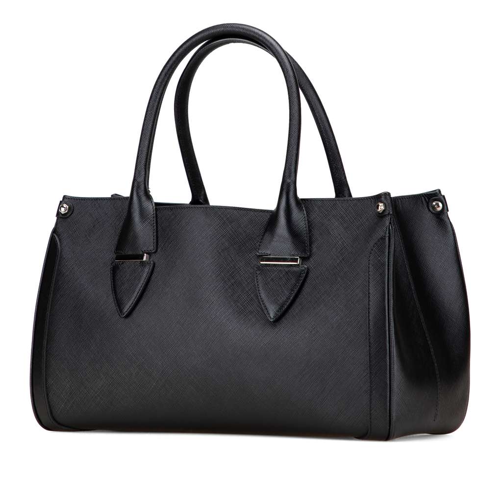 Salvatore Ferragamo Leather Double Gancini Tote - 2