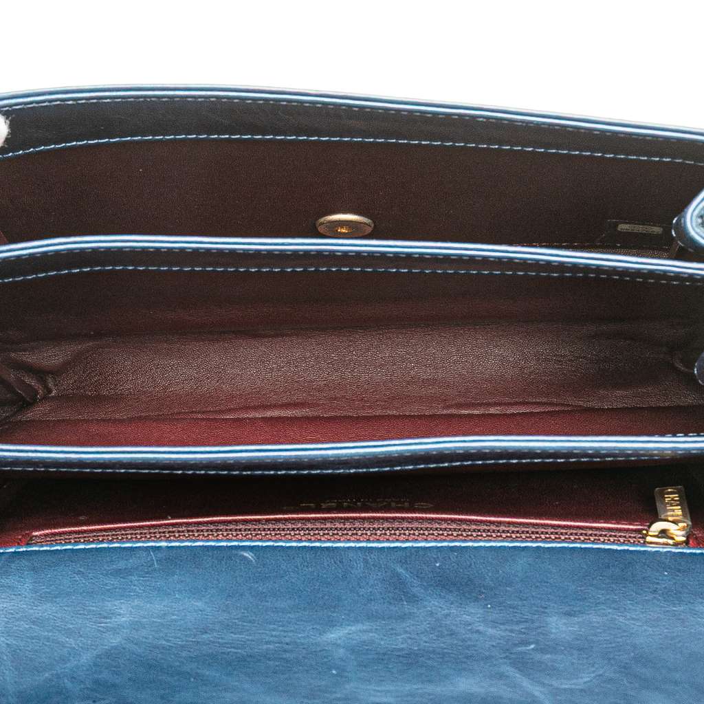 Chanel Small Quilted Calfskin Straight Lined Flap - 4