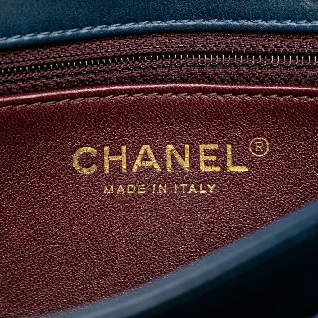 Chanel Small Quilted Calfskin Straight Lined Flap - Side view