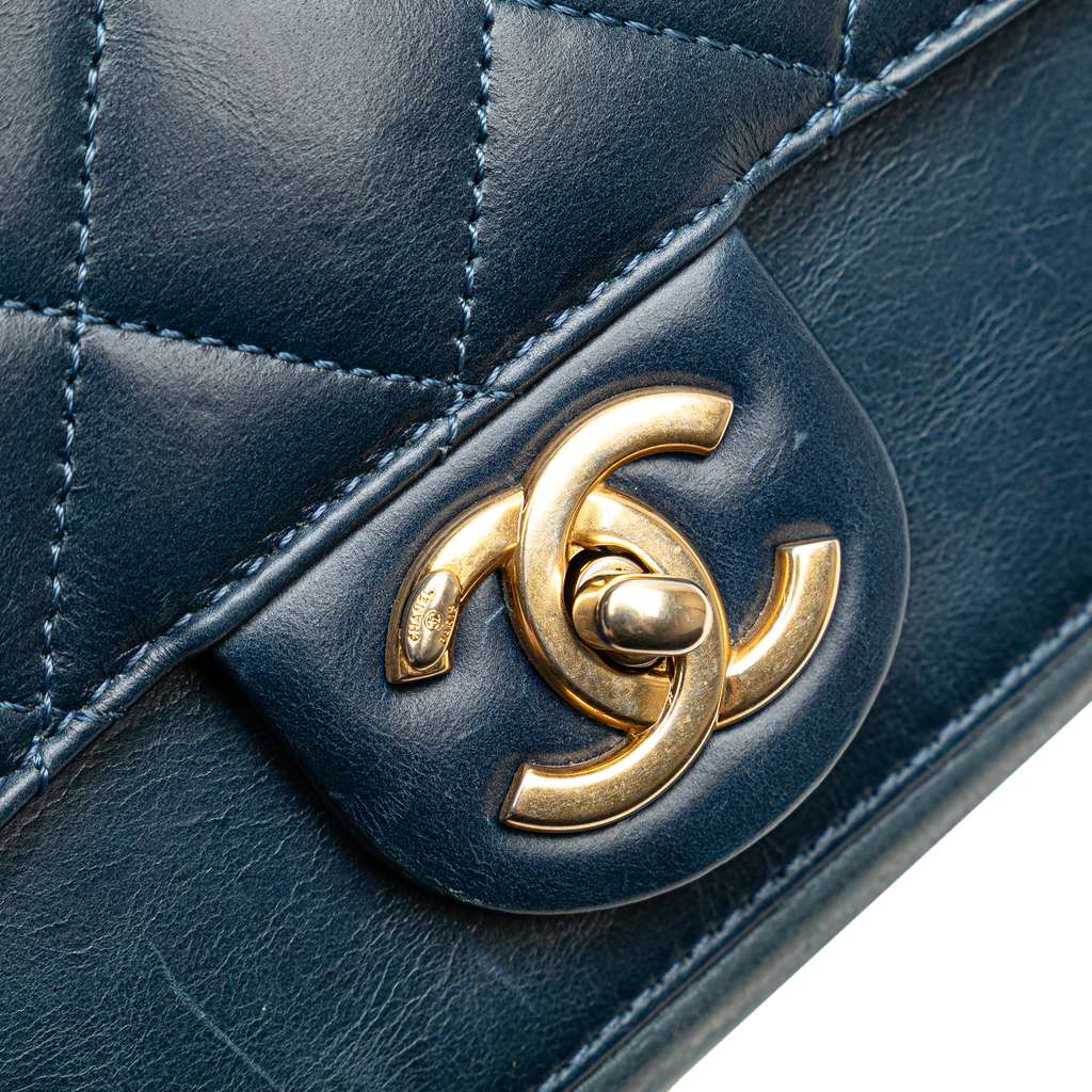 Chanel Small Quilted Calfskin Straight Lined Flap - Image 10