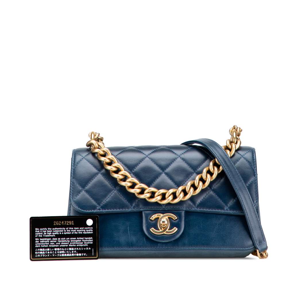 Chanel Small Quilted Calfskin Straight Lined Flap - Image 12