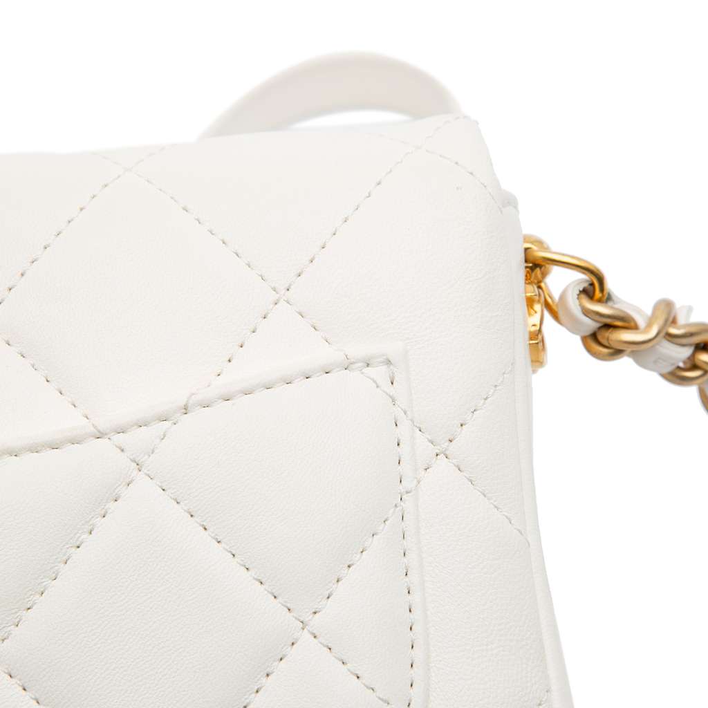 Chanel Mini Quilted Lambskin Side Note Flap - Image 13