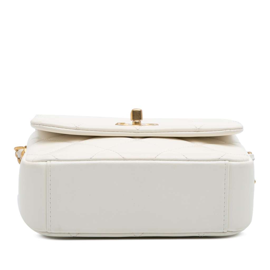 Chanel Mini Quilted Lambskin Side Note Flap - Image 6