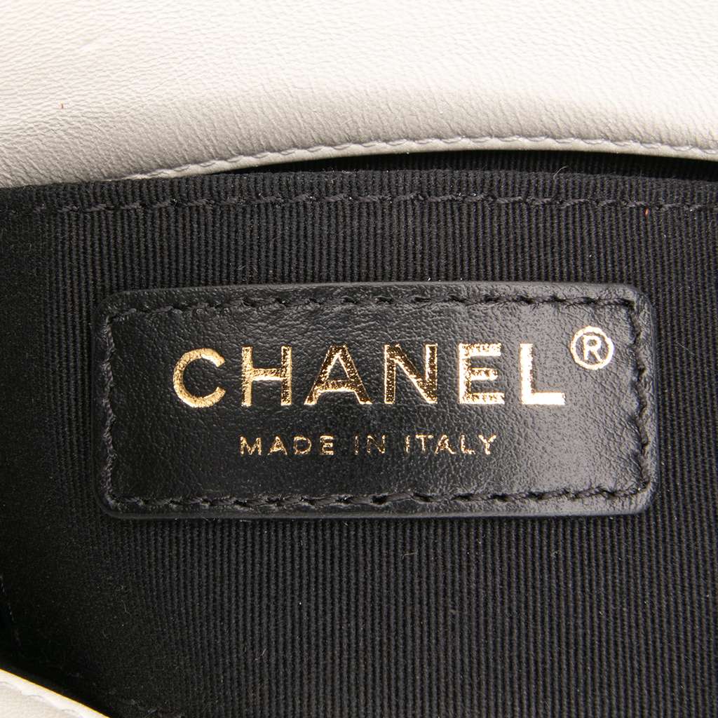 Chanel Mini Quilted Lambskin Side Note Flap - Side view