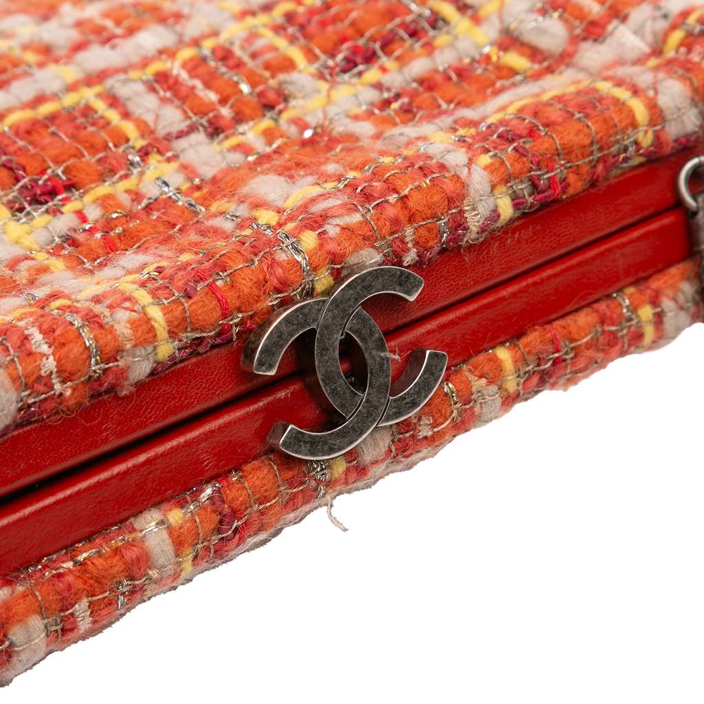 Chanel Multicolor Tweed and Leather Quadrato Box Shoulder Bag - Image 11