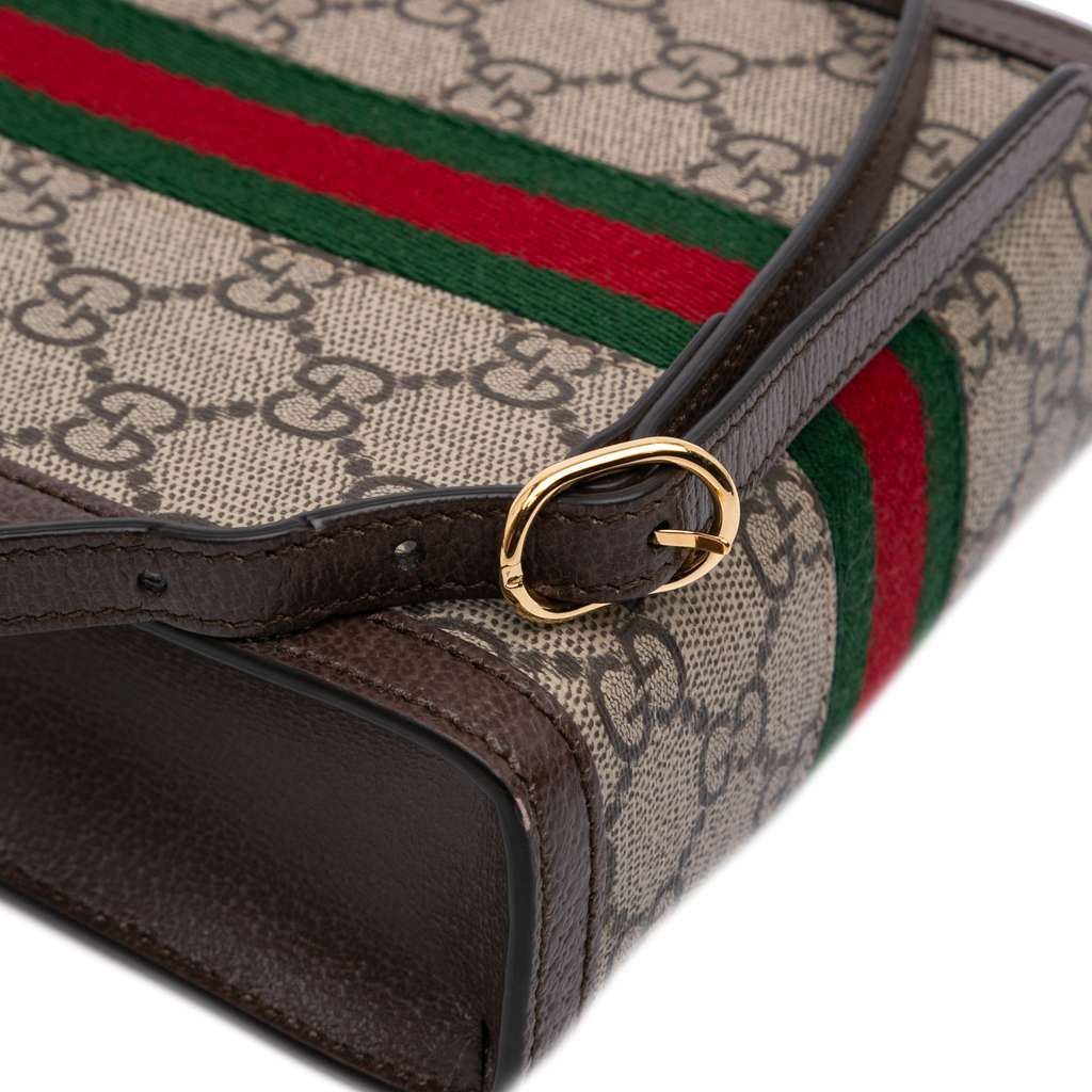 Gucci Mini GG Supreme Ophidia Web Satchel - Detail 2