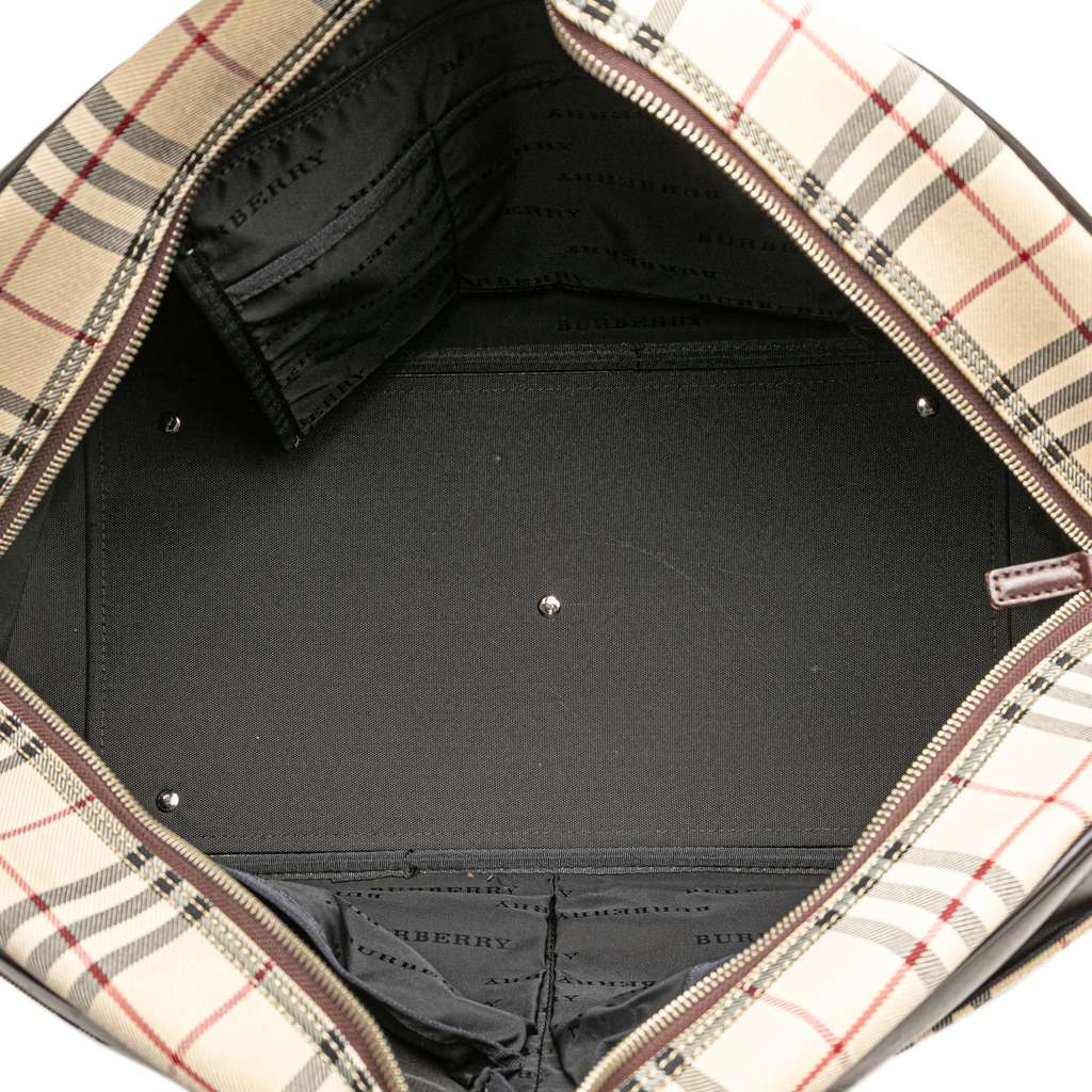 Burberry House Check Canvas Travel Bag - 4