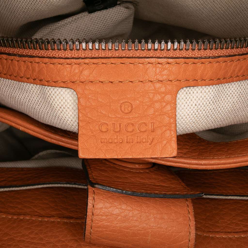 Gucci Small Calfskin Bamboo Shopper Satchel - 5