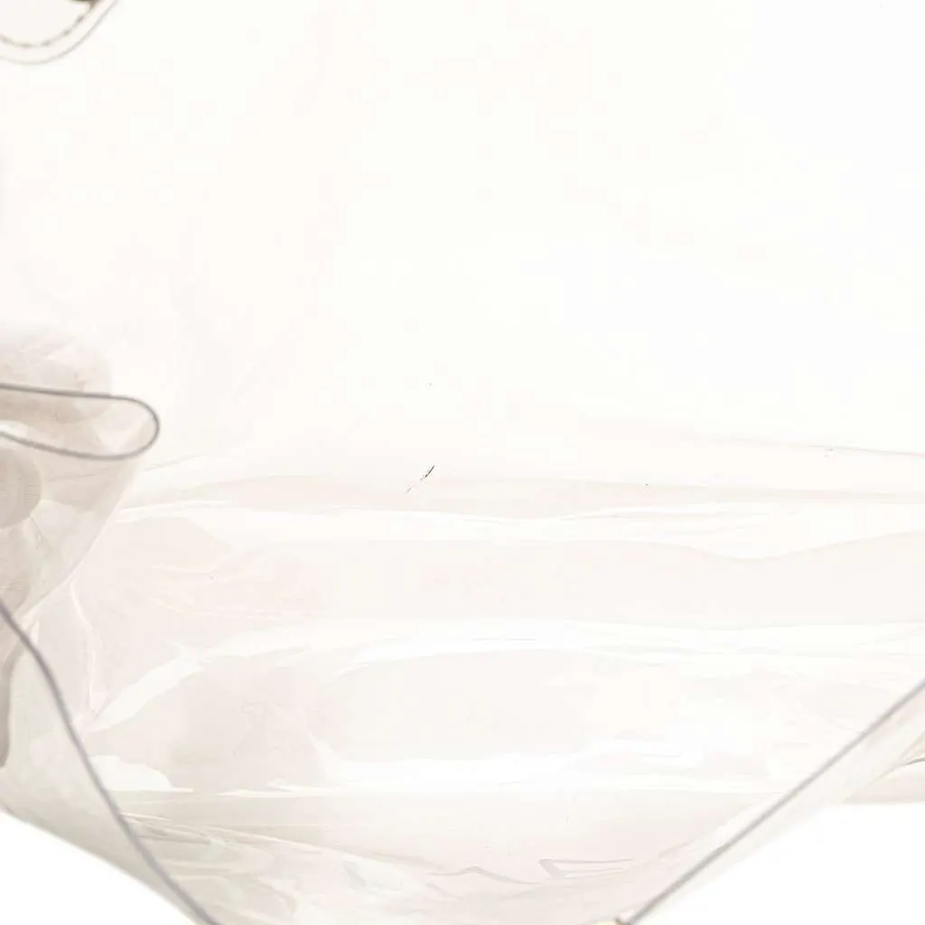 Hermès Vinyl Souvenir De L Exposition Kelly Handbag White Good - Model View