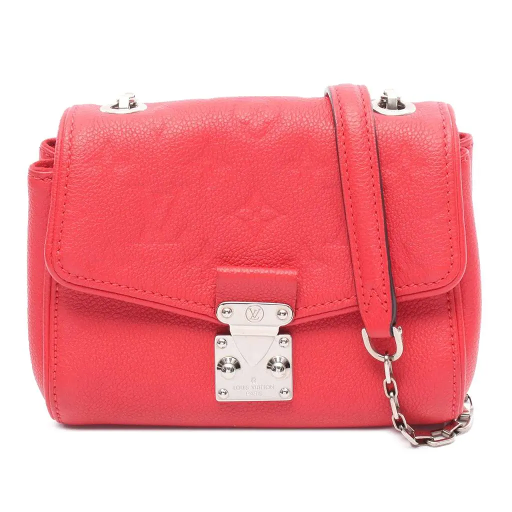 Louis Vuitton Monogram Empreinte Saint Germain BB Red Leather Good - Front View