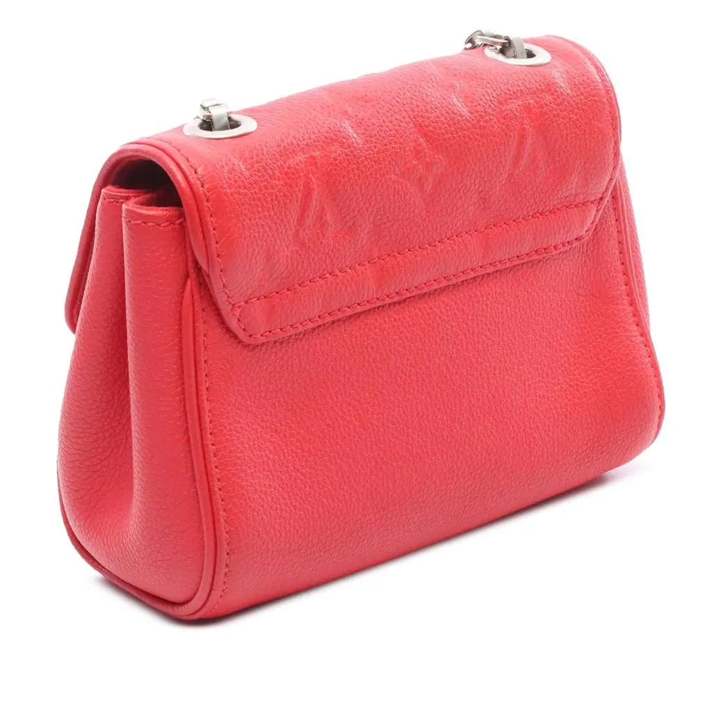 Louis Vuitton Monogram Empreinte Saint Germain BB Red Leather Good - Back View