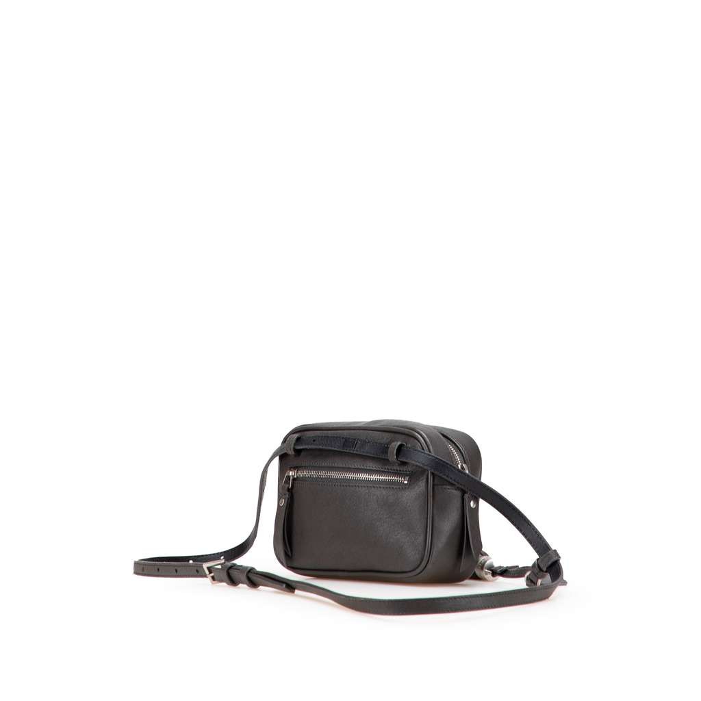Saint Laurent Lambskin Monogram Lou Belt Bag - Back view