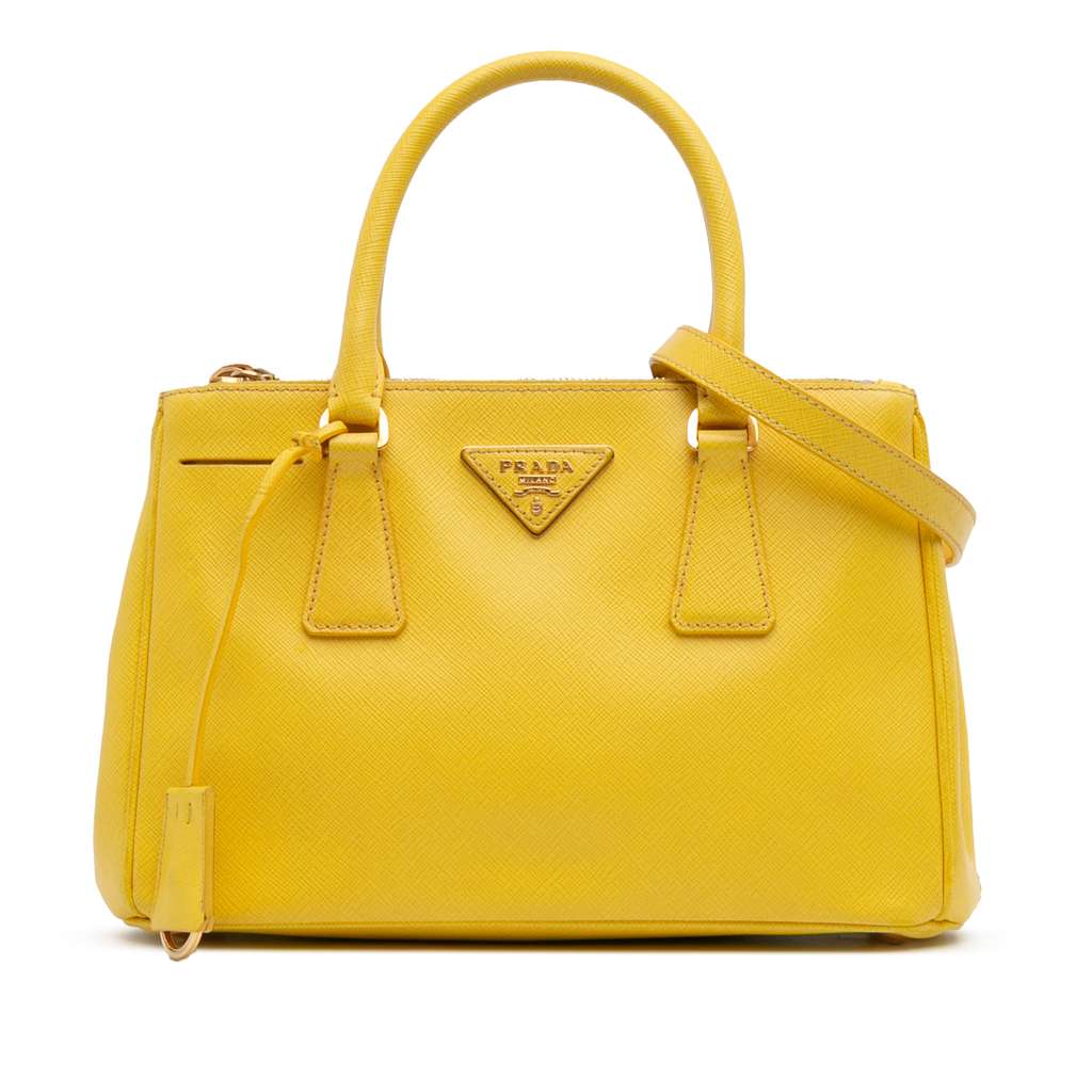 Prada Small Saffiano Lux Galleria Double Zip Satchel