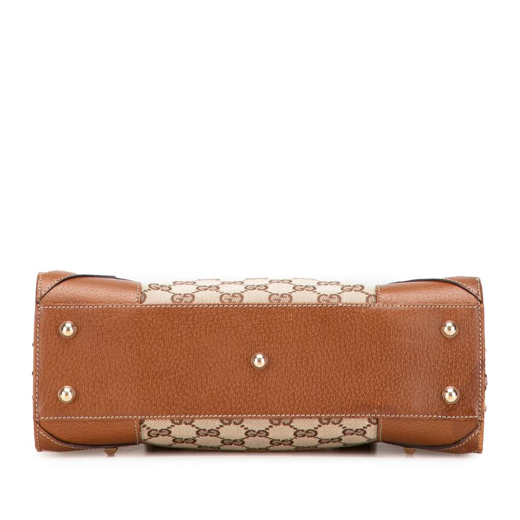 Gucci GG Canvas Nailhead Handbag - 3