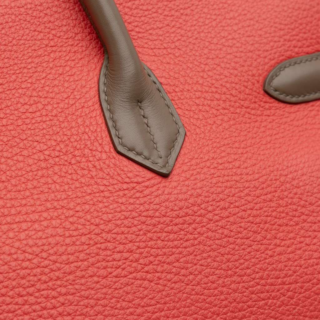 Hermès Tricolor Clemence and Swift Birkin Cascade Retourne 35 - Image 11