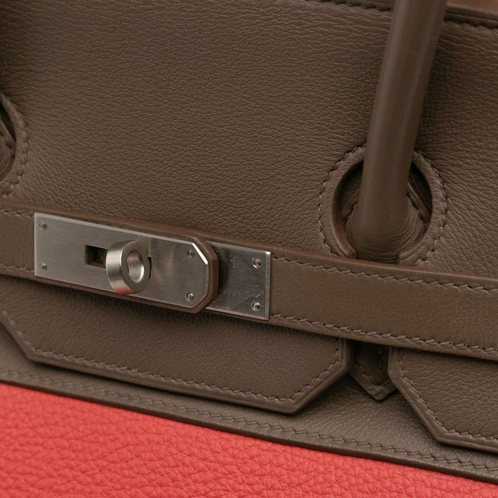 Hermès Tricolor Clemence and Swift Birkin Cascade Retourne 35 - Image 12