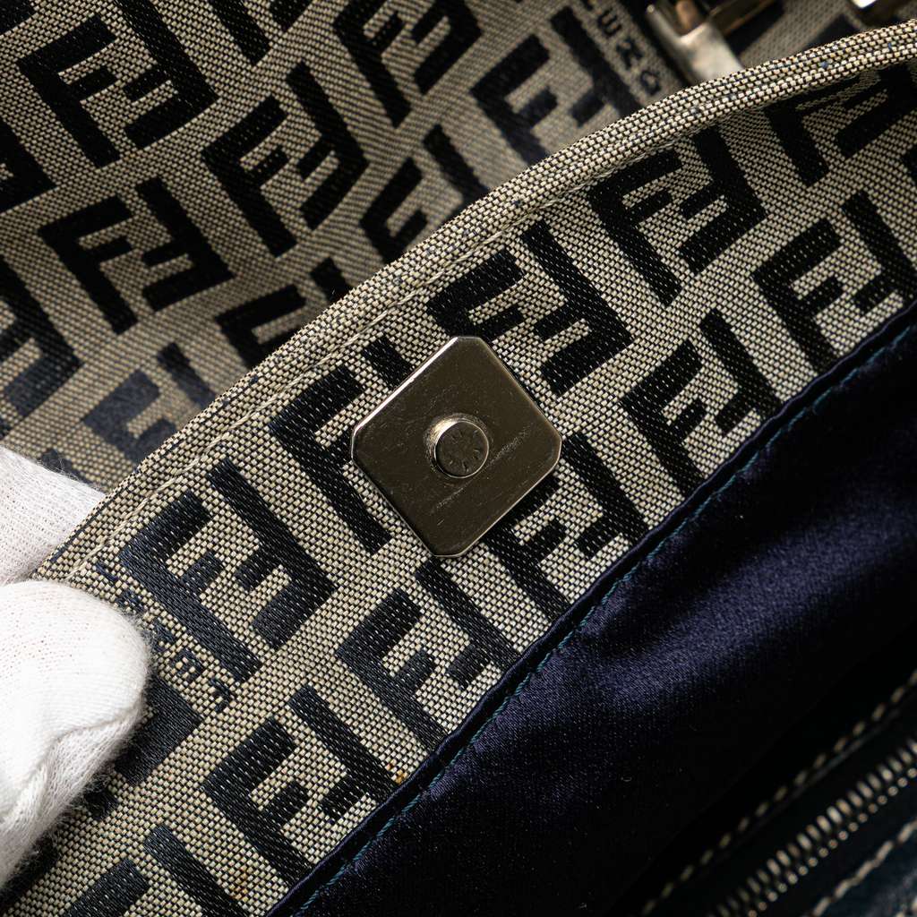 Fendi Small Zucchino Canvas Twins Tote - Detail 2