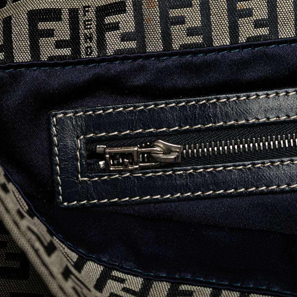 Fendi Small Zucchino Canvas Twins Tote - Image 11