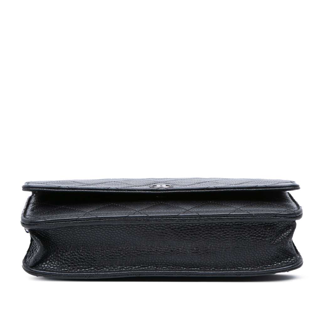 Chanel CC Quilted Caviar Wallet on Chain - Image 6