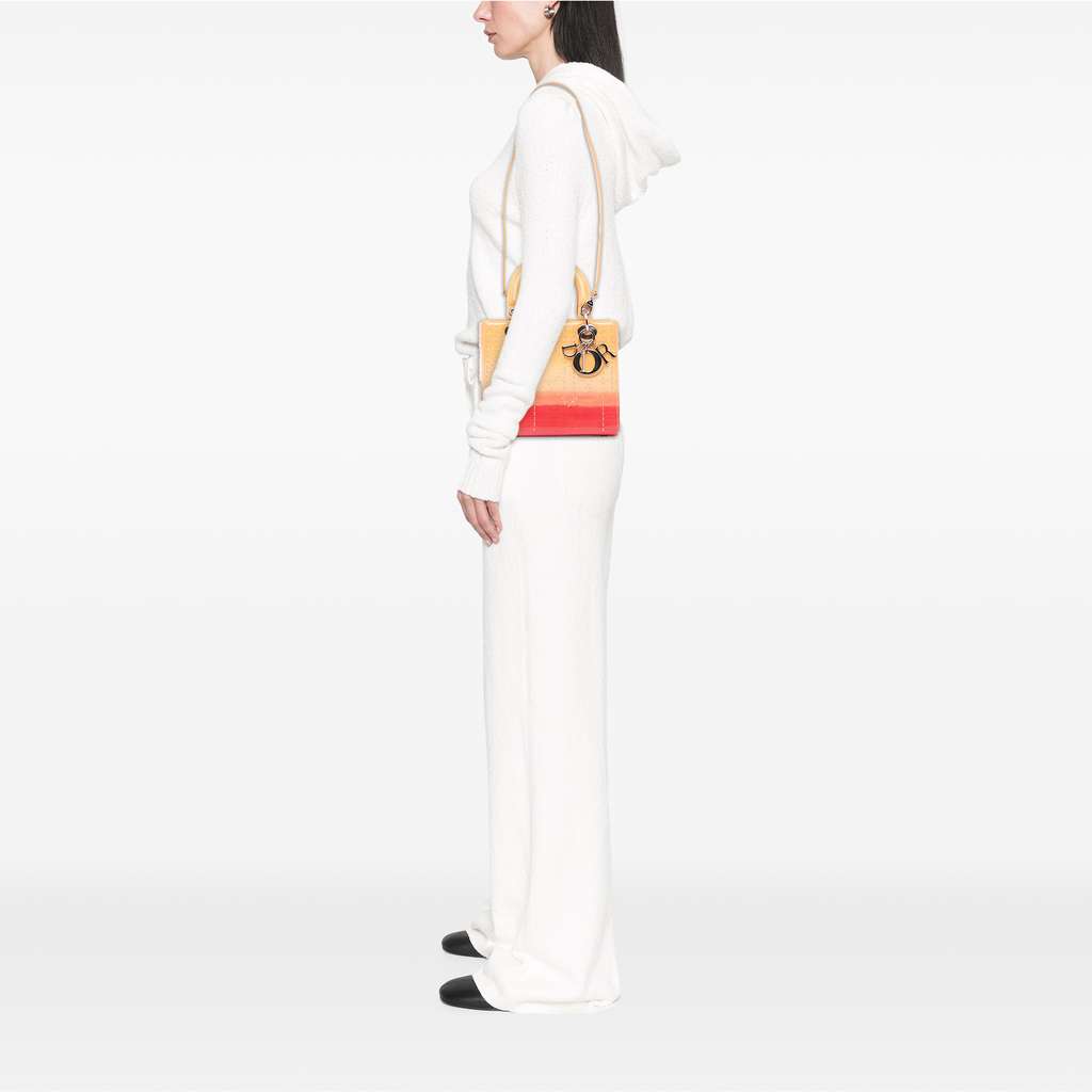 Dior Medium Ombre Patent Cannage Lady Dior - Image 13