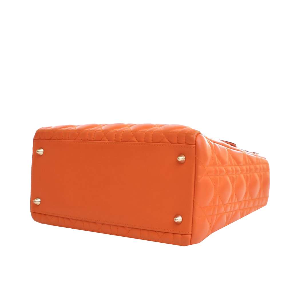 Dior Medium Lambskin Cannage Lady Dior - 5