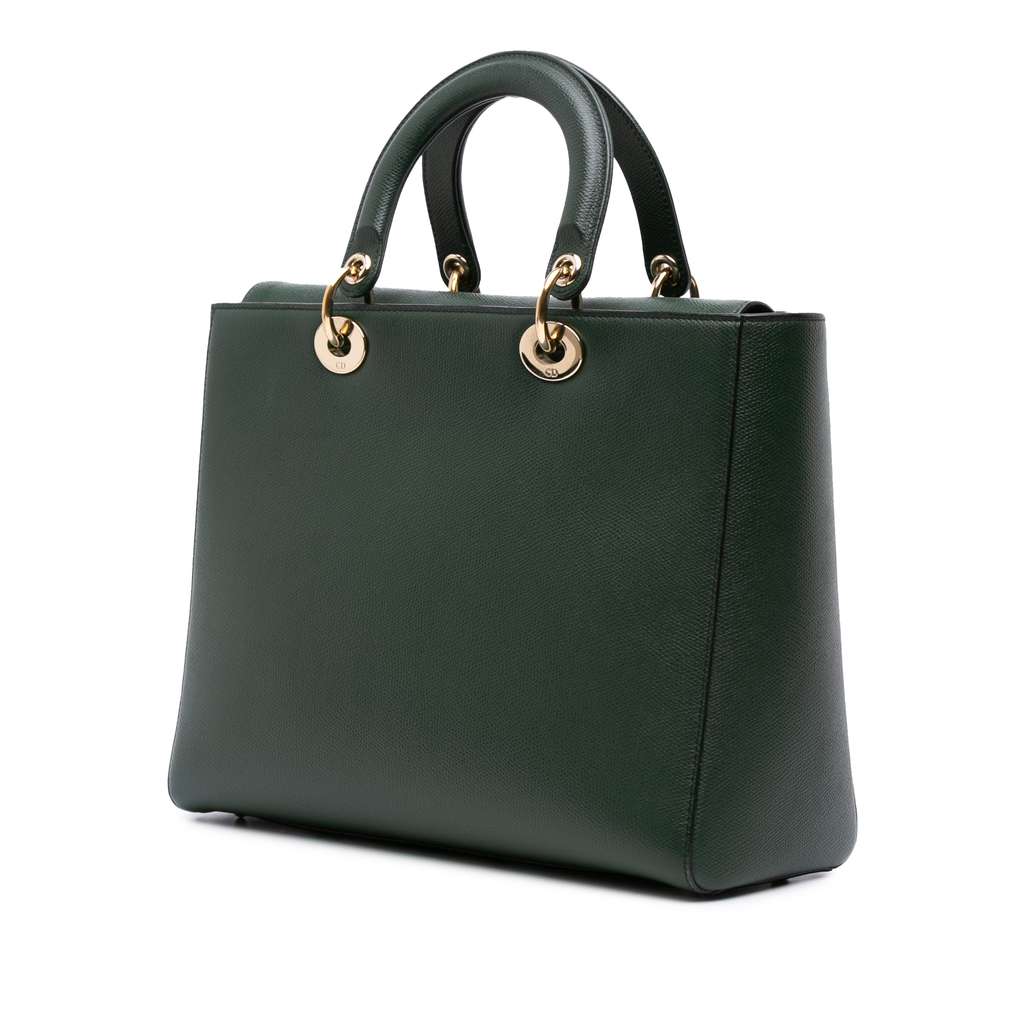 Dior Large Grained Calfskin Lady D Sire - Back view