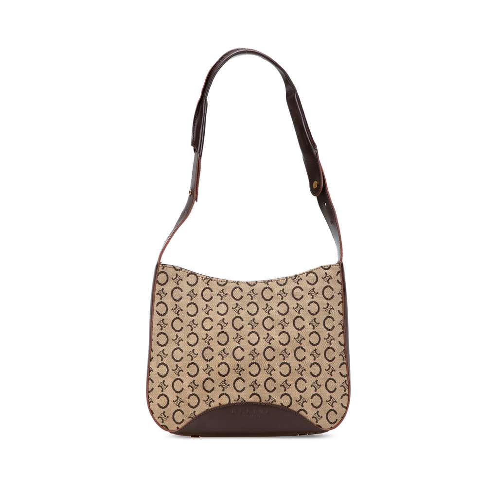 Celine C Macadam Canvas Shoulder Bag