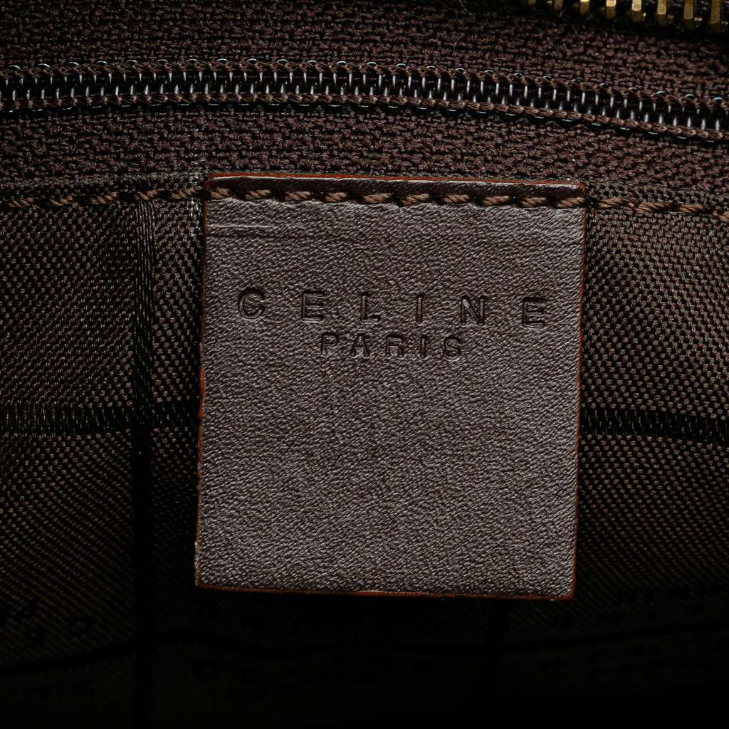 Celine C Macadam Canvas Shoulder Bag - Side view