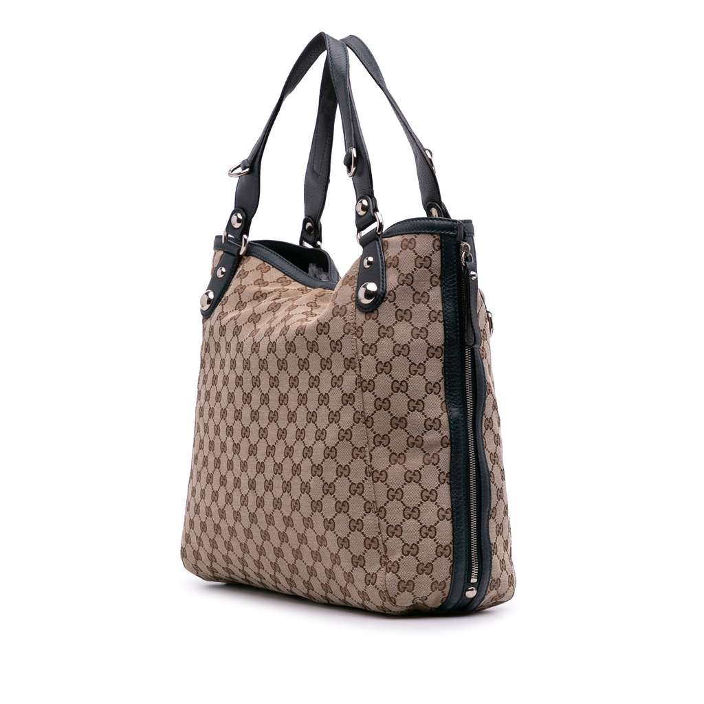 Gucci Large GG Canvas Icon Bit Zip Tote - 2