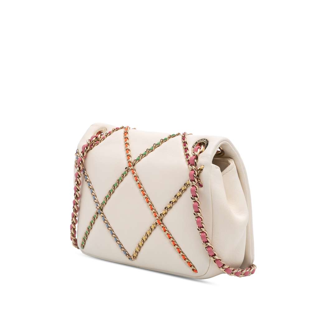 Chanel Small Lambskin Entwined Chain Flap - 2