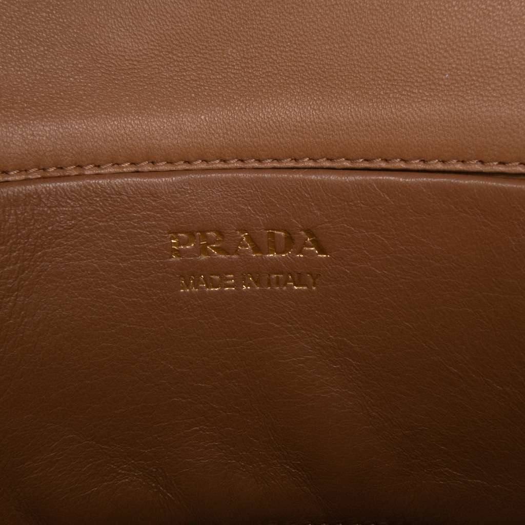 Prada Nappa Stitched Satchel - Side view
