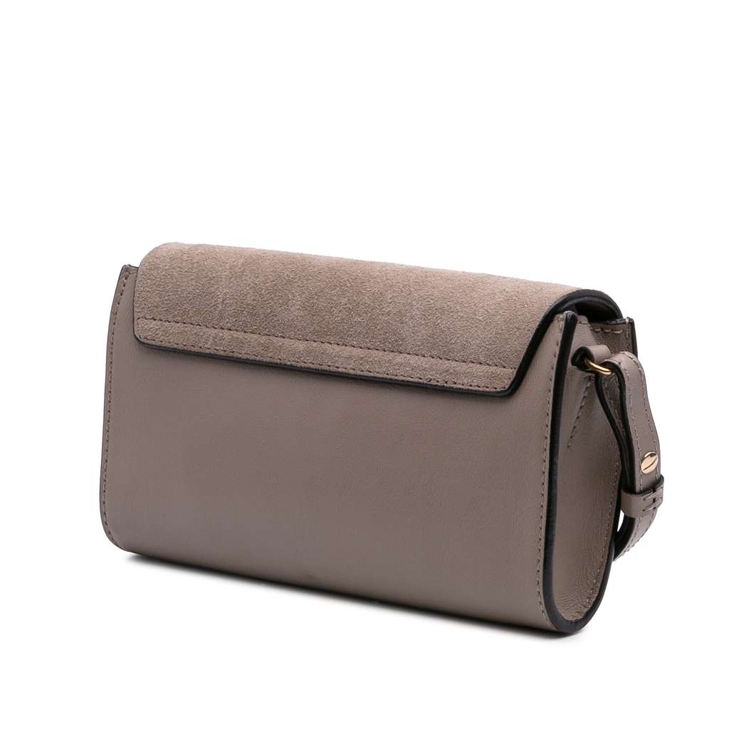 Chloé Mini Calfskin and Suede Faye Chain Crossbody - 2