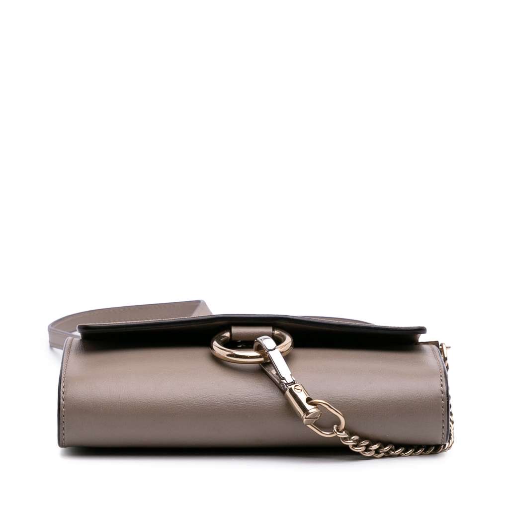 Chloé Mini Calfskin and Suede Faye Chain Crossbody - 3