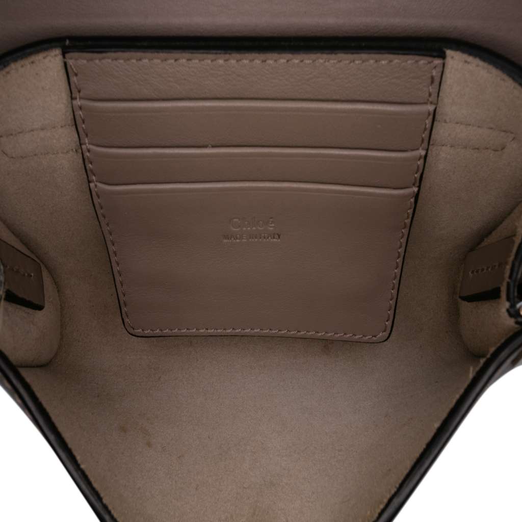 Chloé Mini Calfskin and Suede Faye Chain Crossbody - 4