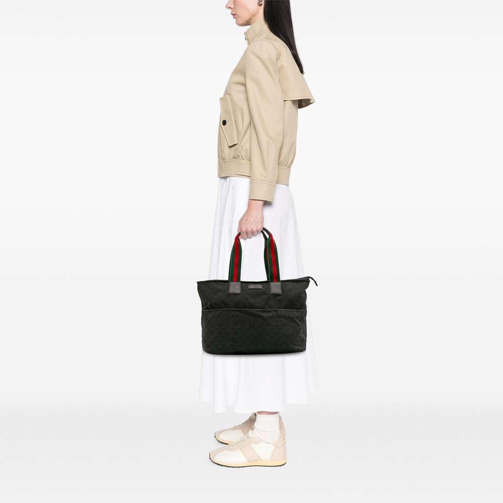 Gucci GG Canvas Web Tote - Image 12