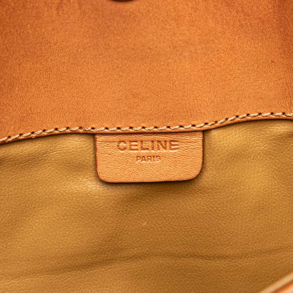 Celine Macadam Coated Canvas Clutch - 5