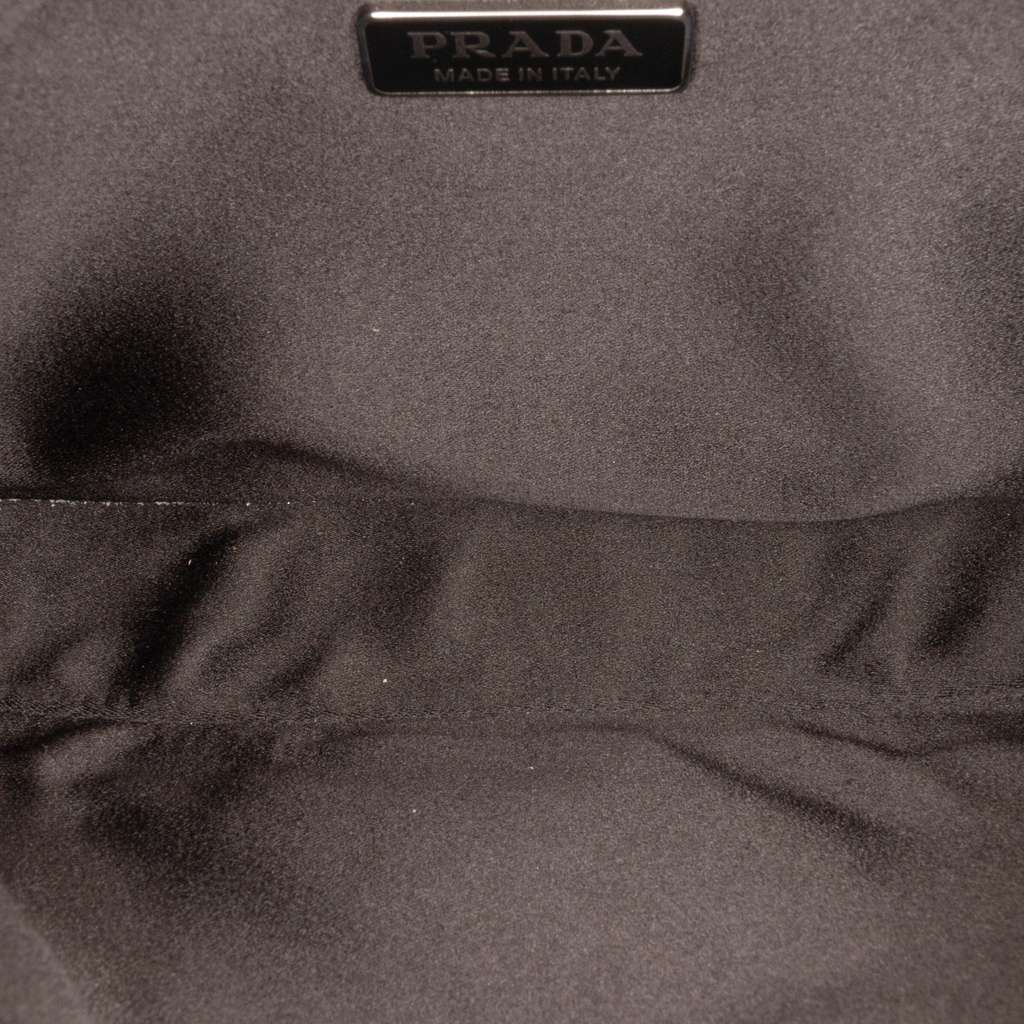 Prada Crystal Embellished Satin Cleo Shoulder Bag - 4